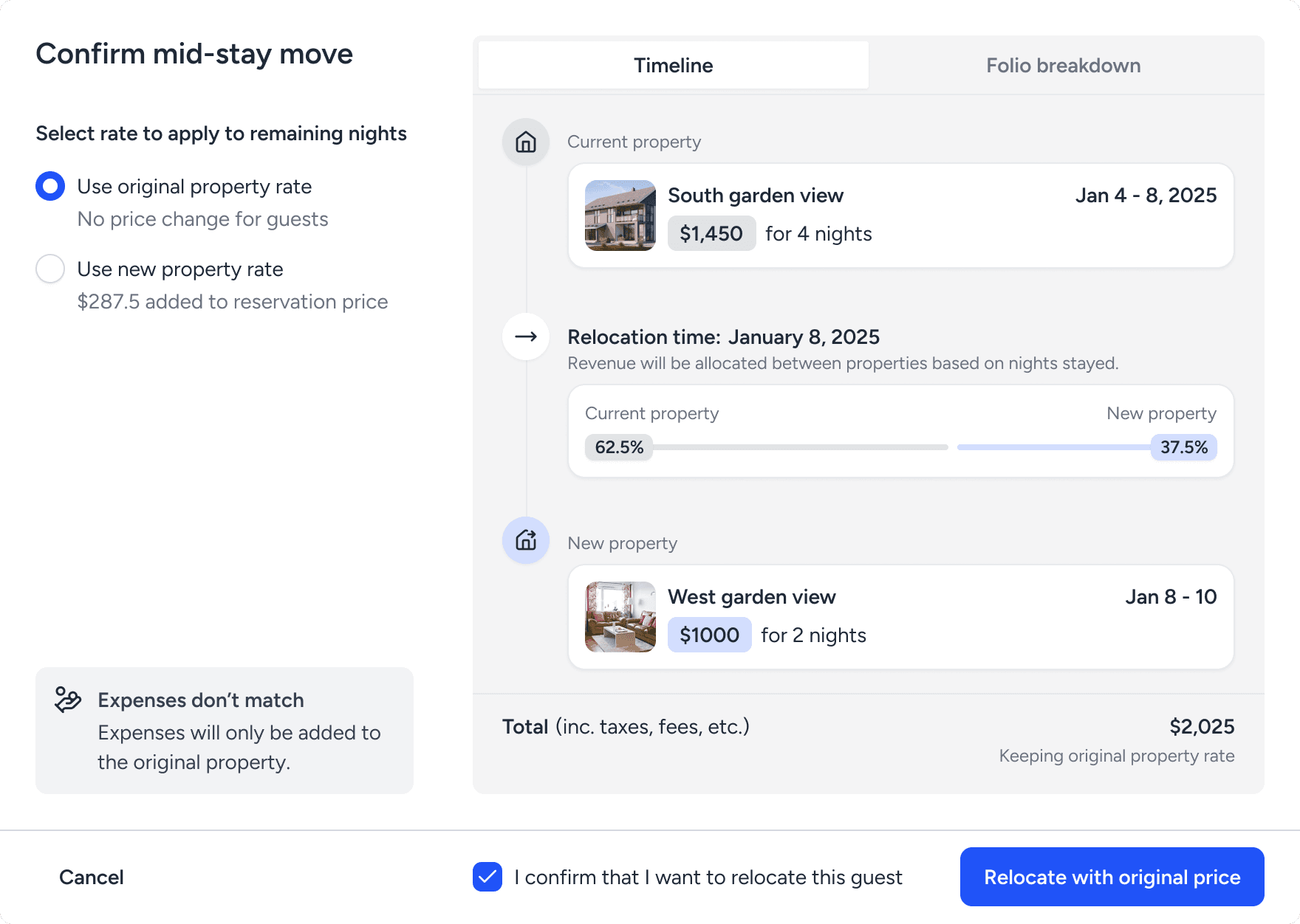 Guesty property management form