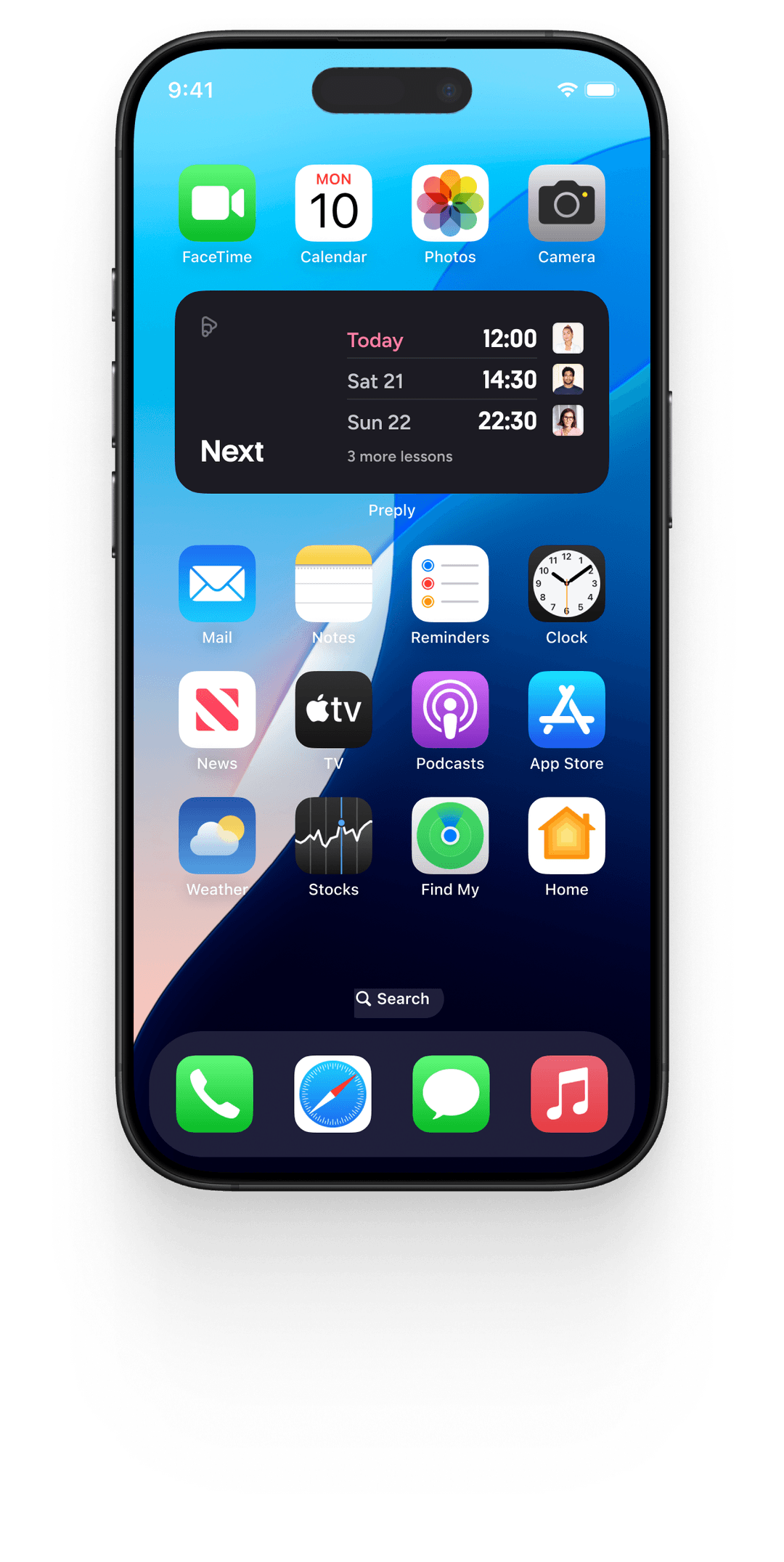 Preply tutor iOS widget